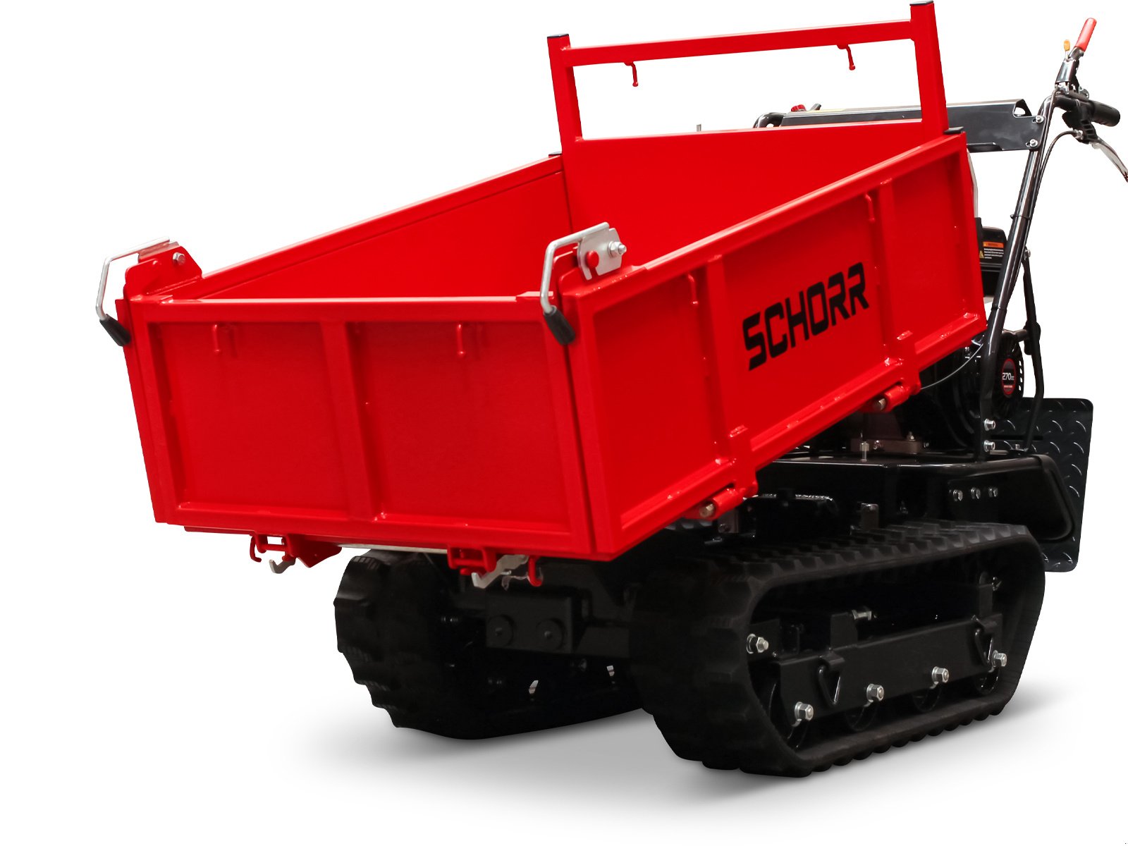 Raupendumper del tipo Schorr Minidumper RR500DHKB2 PRO 500kg mit Kiste, Kipphydraulik und Mitfahrplattform 9,2 PS Motor Raupendumper, Neumaschine In Schüttorf (Immagine 20)