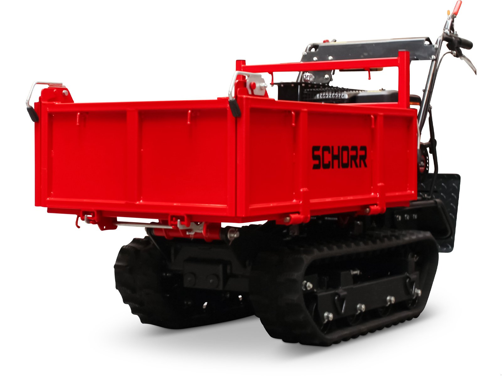 Raupendumper del tipo Schorr Minidumper RR500DHKB2 PRO 500kg mit Kiste, Kipphydraulik und Mitfahrplattform 9,2 PS Motor Raupendumper, Neumaschine In Schüttorf (Immagine 21)