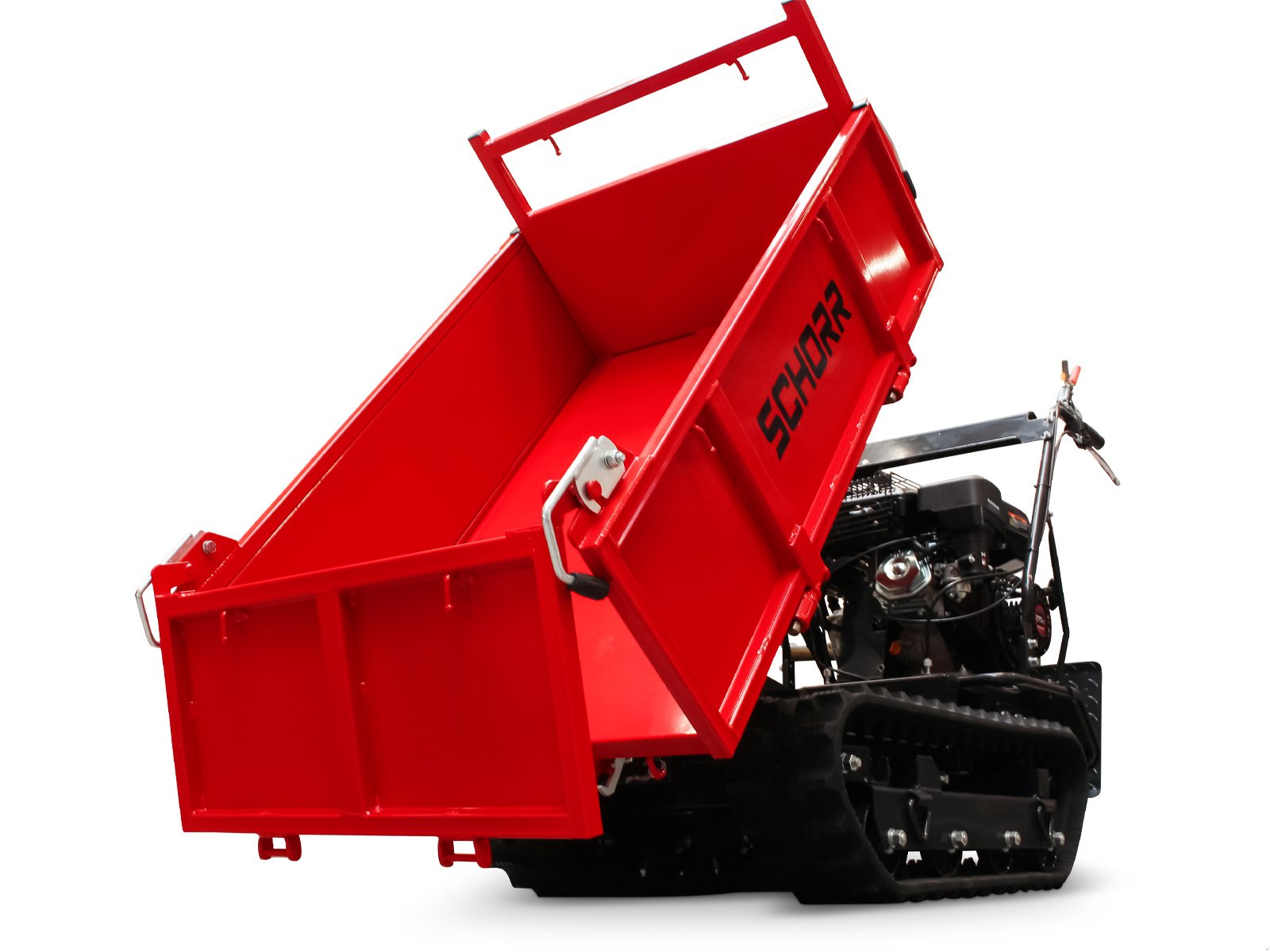 Raupendumper van het type Schorr Minidumper RR500DHKB2 PRO 500kg mit Kiste, Kipphydraulik und Mitfahrplattform 9,2 PS Motor Raupendumper, Neumaschine in Schüttorf (Foto 22)