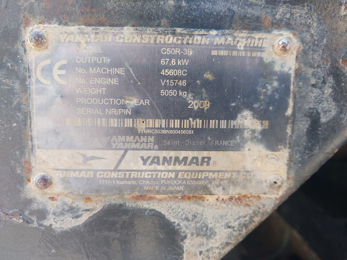 Raupendumper typu Yanmar C50R-3B, Gebrauchtmaschine w Westwoud (Zdjęcie 10)