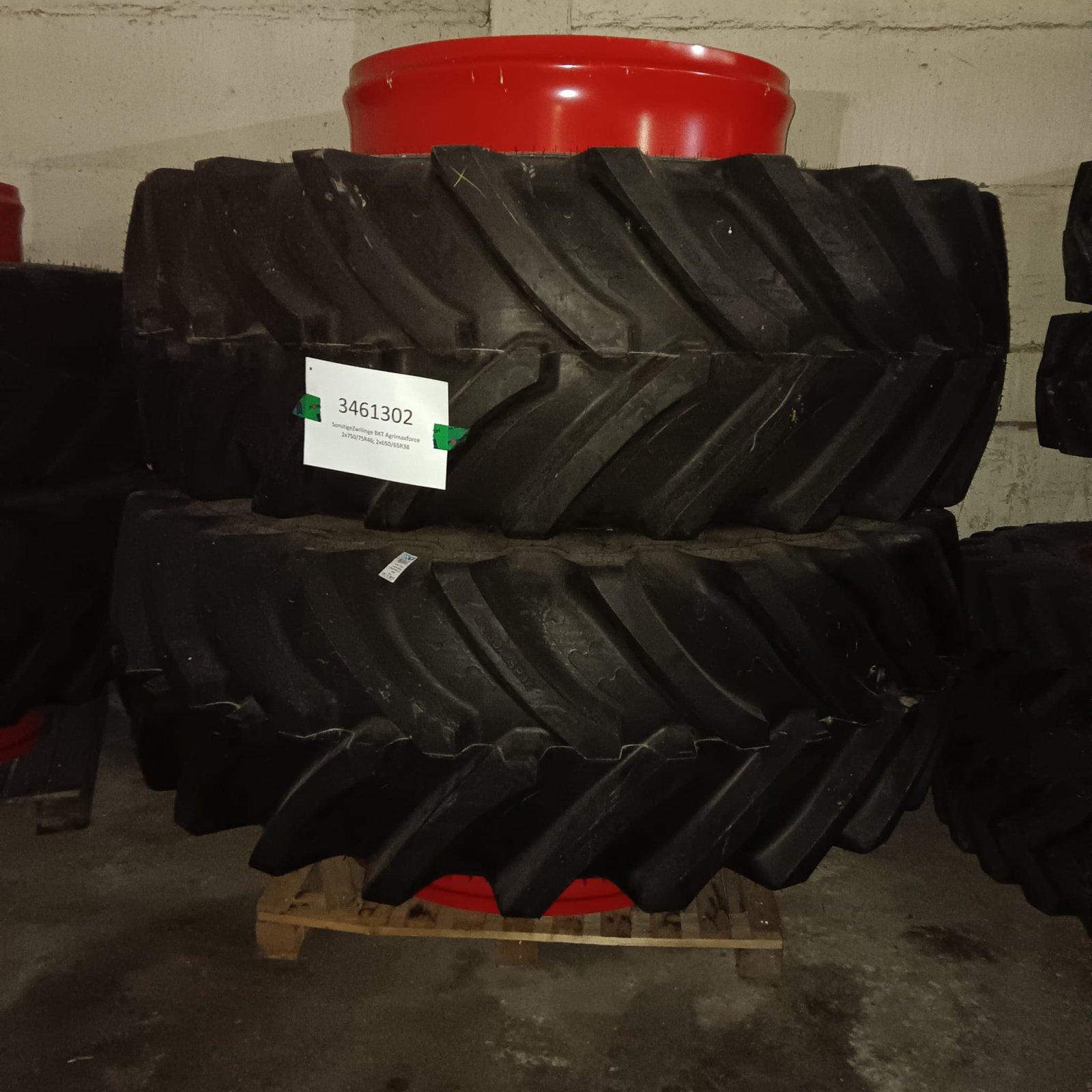 Reifen Türe ait BKT IF650/65R38+IF750/75R46, Gebrauchtmaschine içinde Kruckow (resim 2)