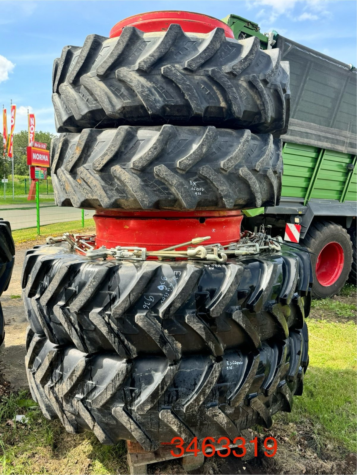 Reifen del tipo Grasdorf 2x 460/85 R34 + 2x 480/80 R50, Gebrauchtmaschine en Bützow (Imagen 1)