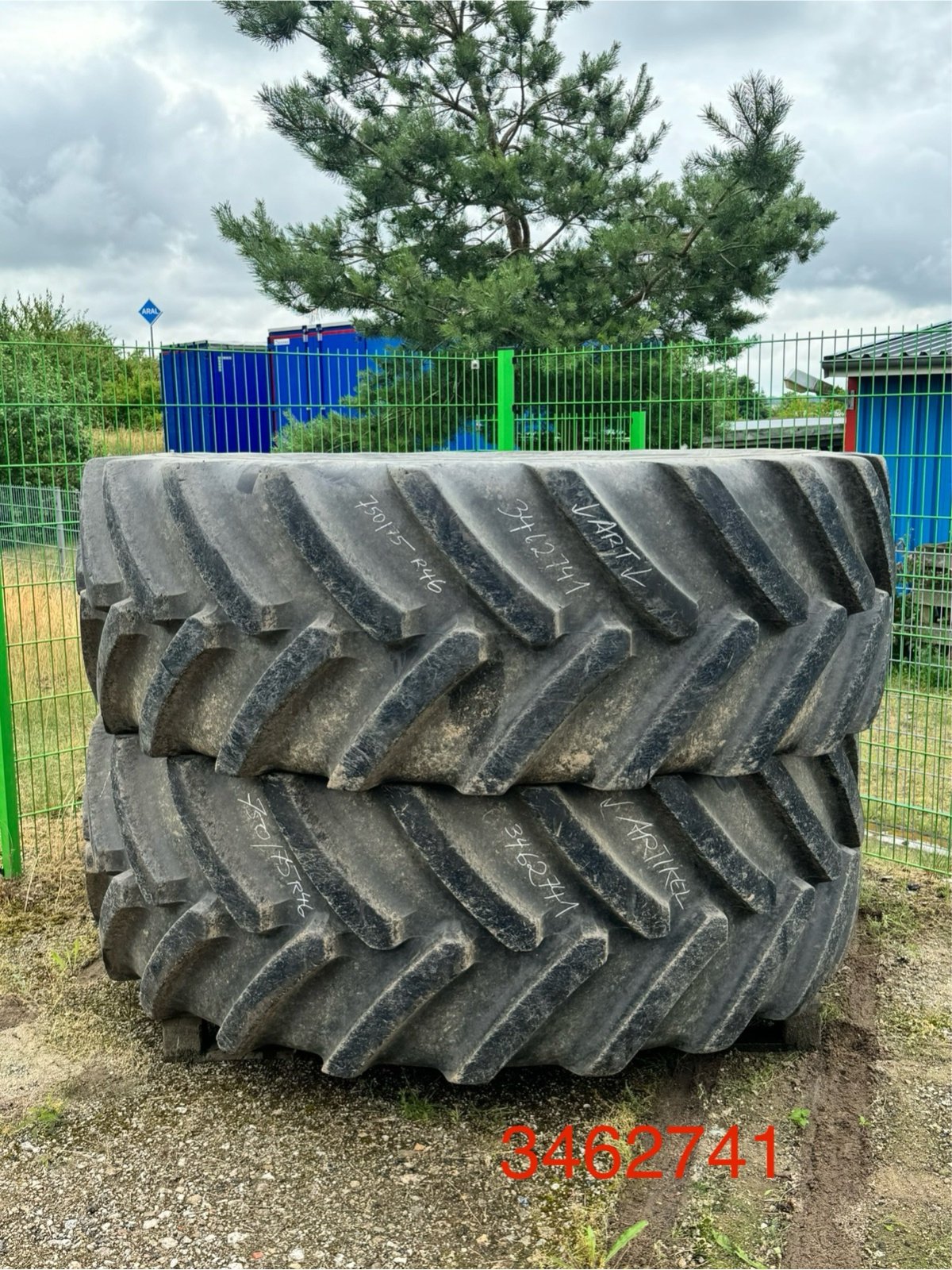 Reifen Türe ait Grasdorf 2x Michelin IF 750/75 R46 Decken, Gebrauchtmaschine içinde Gadebusch (resim 1)