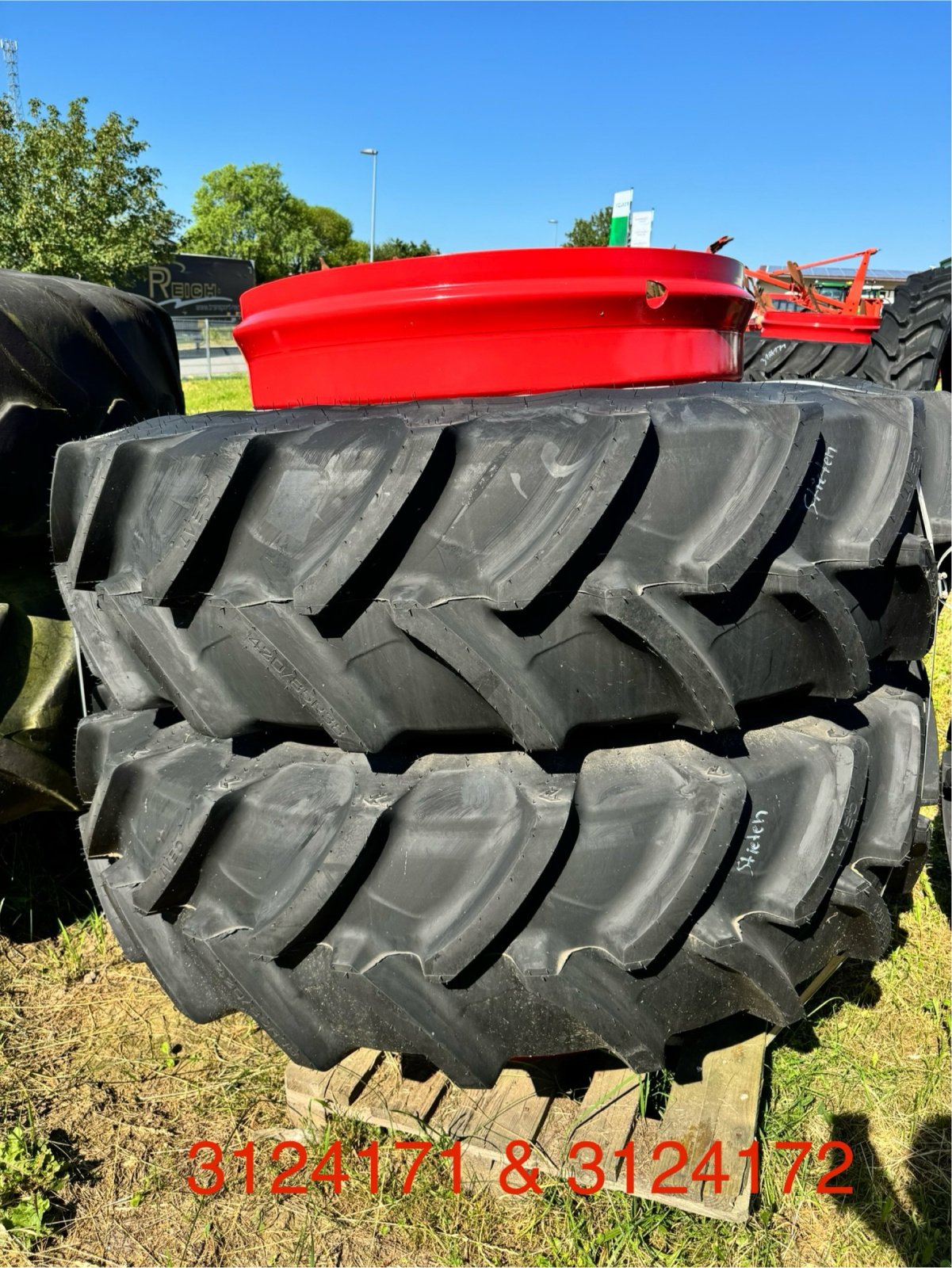 Reifen типа Grasdorf 420/85 R38 + 520/85 R50, Gebrauchtmaschine в Goldberg (Фотография 2)