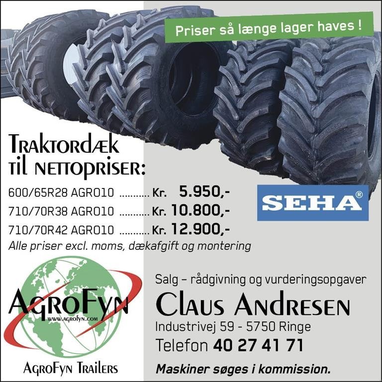 Reifen du type SEHA nye traktordæk til netto priser, Gebrauchtmaschine en Ringe (Photo 1)