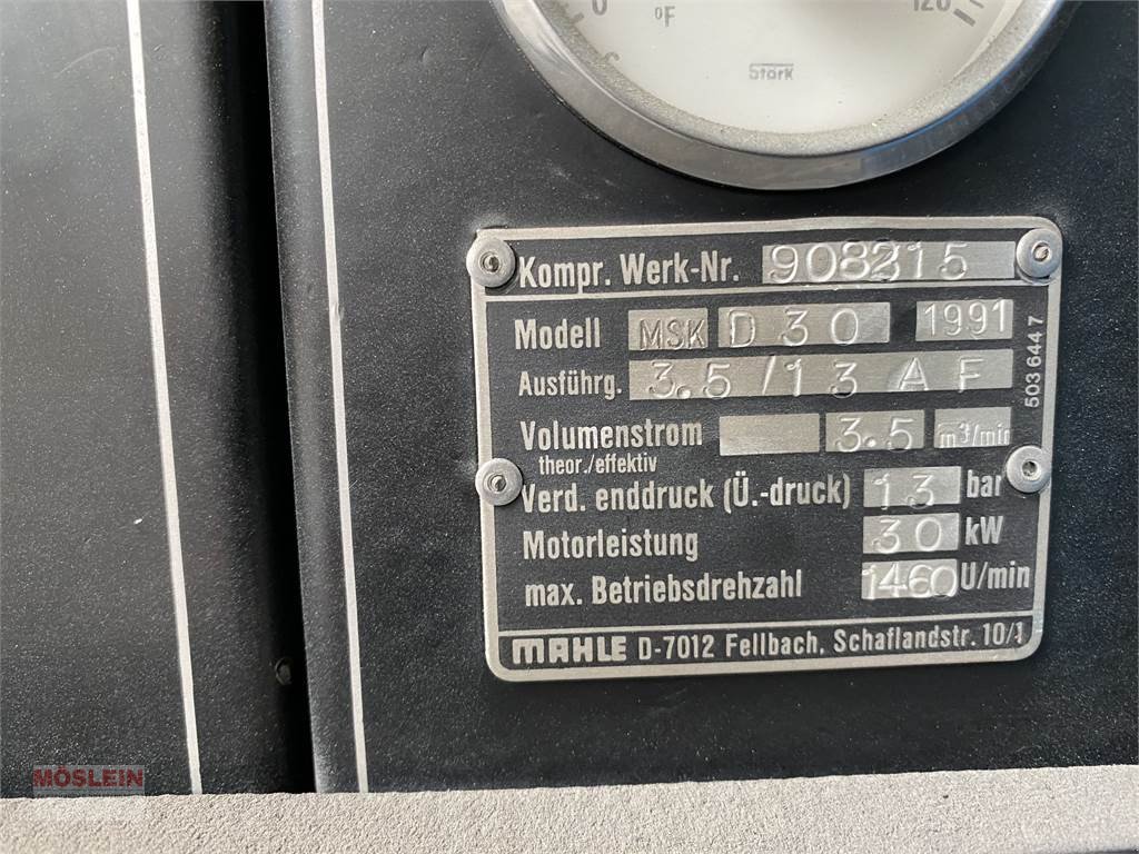 Reifen typu Sonstige kompressor Mahle Druckluftkompressor 30 KW Volume, Gebrauchtmaschine v Schwebheim (Obrázek 9)