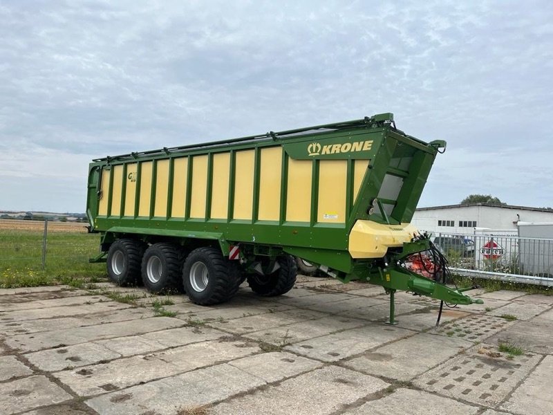 Rollbandwagen des Typs Krone GX 520, Neumaschine in Ebersbach (Bild 1)