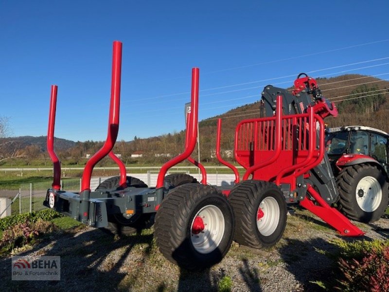 Rückewagen & Rückeanhänger des Typs BEHA Rückewagen T1500Z mit 9,3m Z- Kran, Funk, 550/45-22,5“ Bereifung, 4- Rad Druckluft, Neumaschine in Steinach (Bild 1)