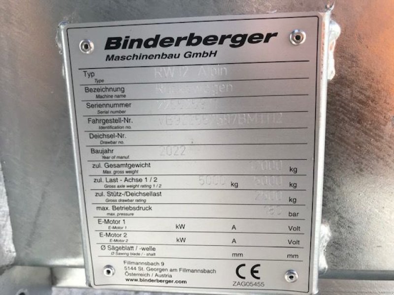 Rückewagen & Rückeanhänger a típus Binderberger Rückewagen RW12 alpin mit Kran BK7000L, Neumaschine ekkor: Tamsweg (Kép 16)