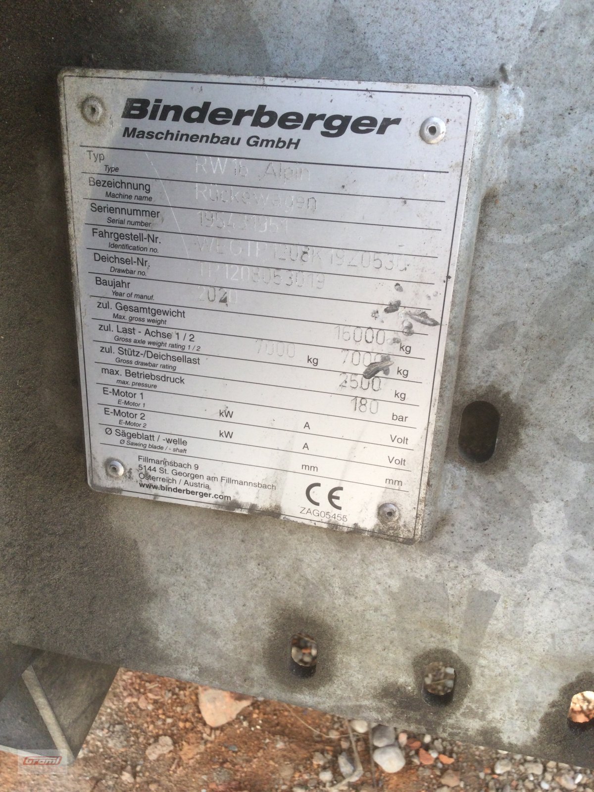 Rückewagen & Rückeanhänger Türe ait Binderberger RW 16 ALPIN, Gebrauchtmaschine içinde Kößlarn (resim 6)