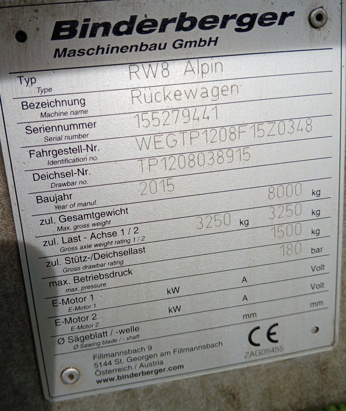 Rückewagen & Rückeanhänger typu Binderberger RW 9, Gebrauchtmaschine w Nassenfels (Zdjęcie 3)