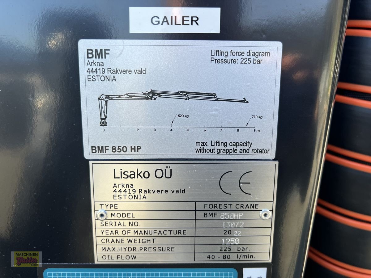 Rückewagen & Rückeanhänger του τύπου BMF 10T2 PRO Doppelrahmen mit Kran BMF 850HP, Neumaschine σε Kötschach (Φωτογραφία 13)