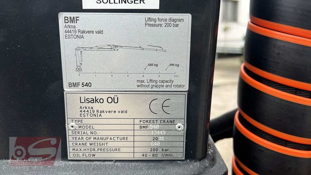 Rückewagen & Rückeanhänger a típus BMF BMF 7T1 mit BMF 540 Kran, Neumaschine ekkor: Offenhausen (Kép 15)