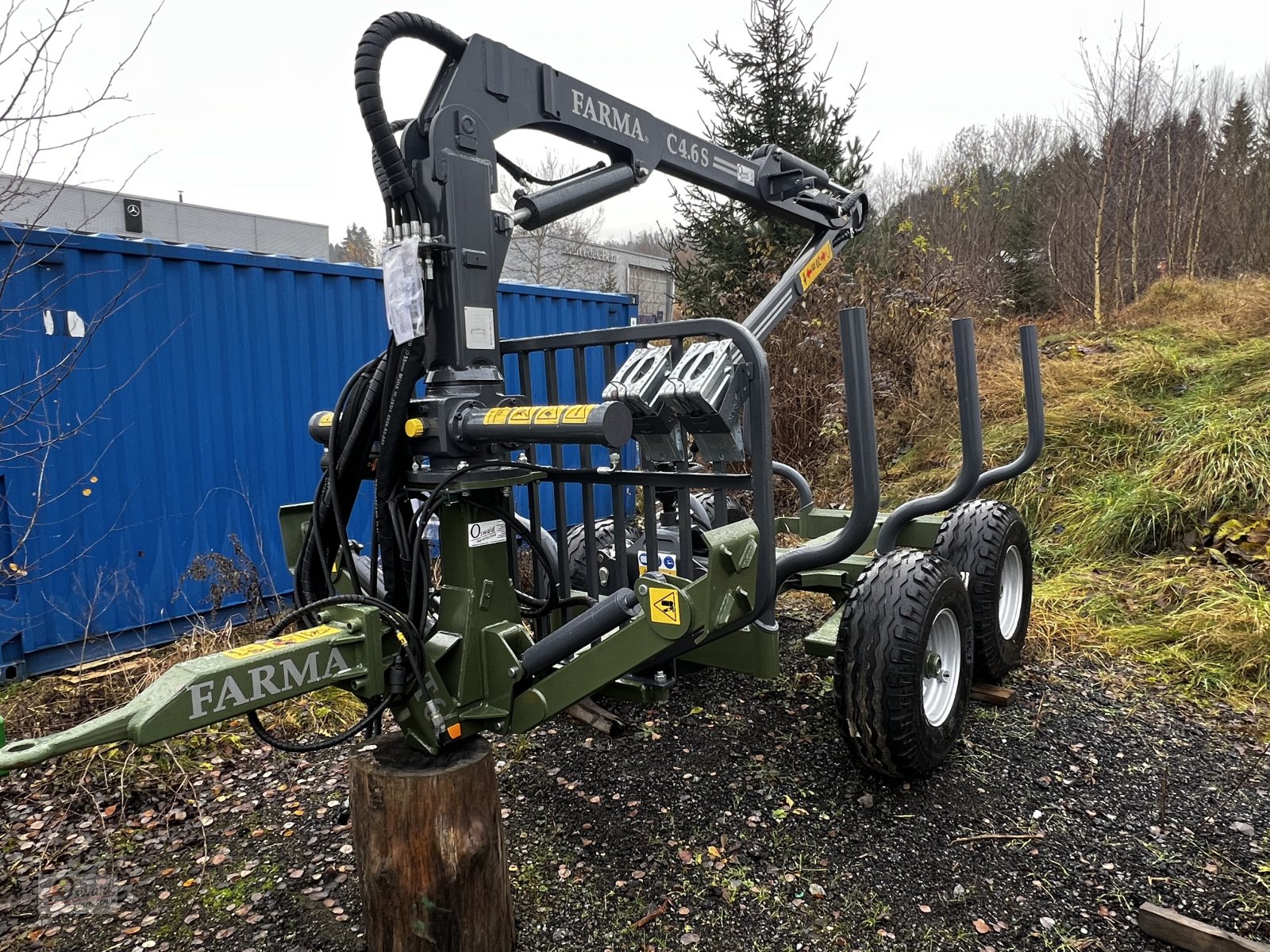 Rückewagen & Rückeanhänger del tipo Farma CT 4,6-6, Neumaschine en Regen (Imagen 1)