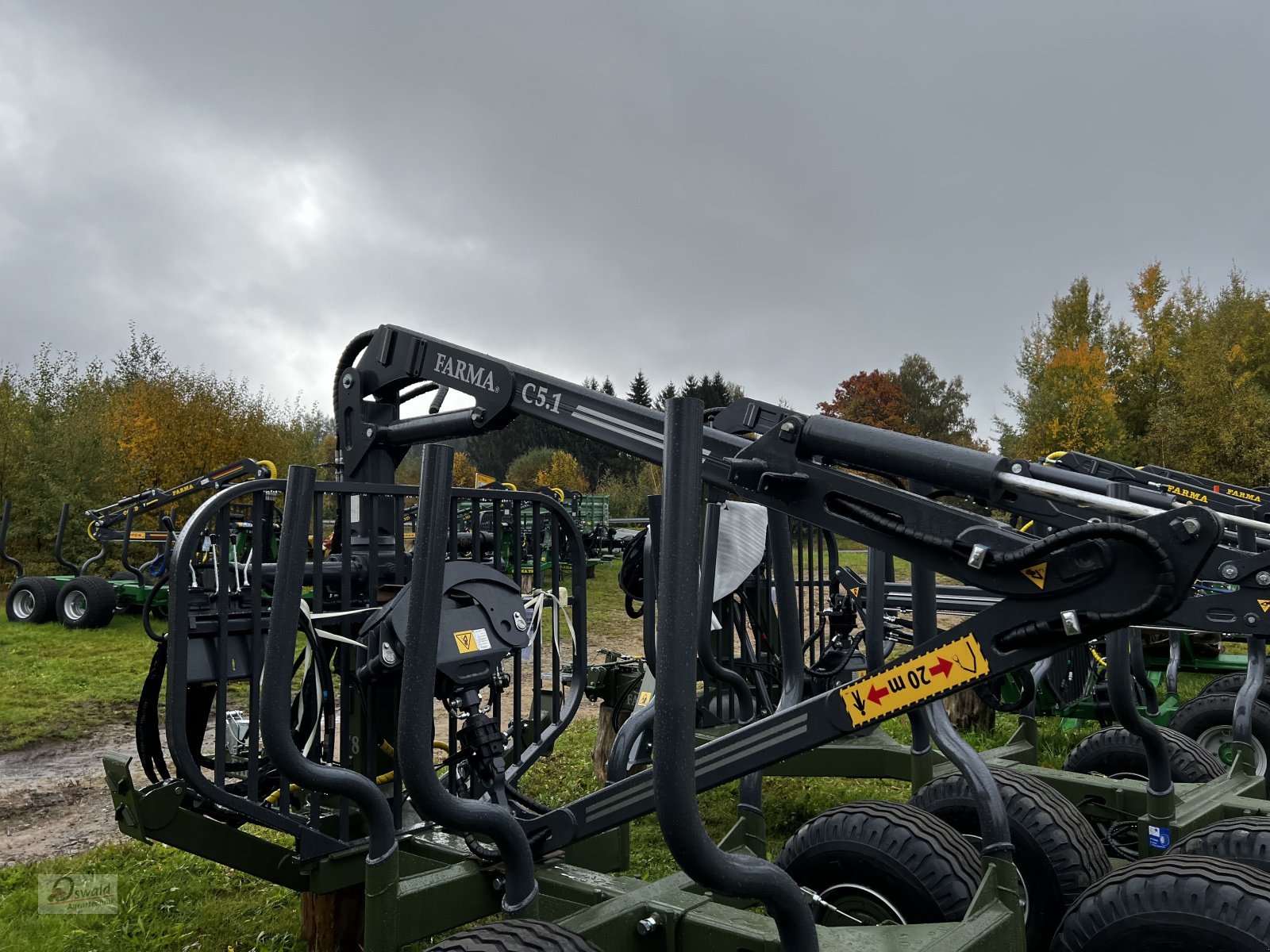 Rückewagen & Rückeanhänger Türe ait Farma CT 5,1-8, Neumaschine içinde Regen (resim 2)