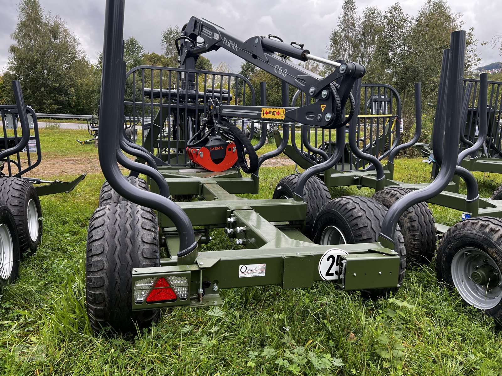 Rückewagen & Rückeanhänger des Typs Farma CT 6,3-9 Rückewagen, Neumaschine in Regen (Bild 3)