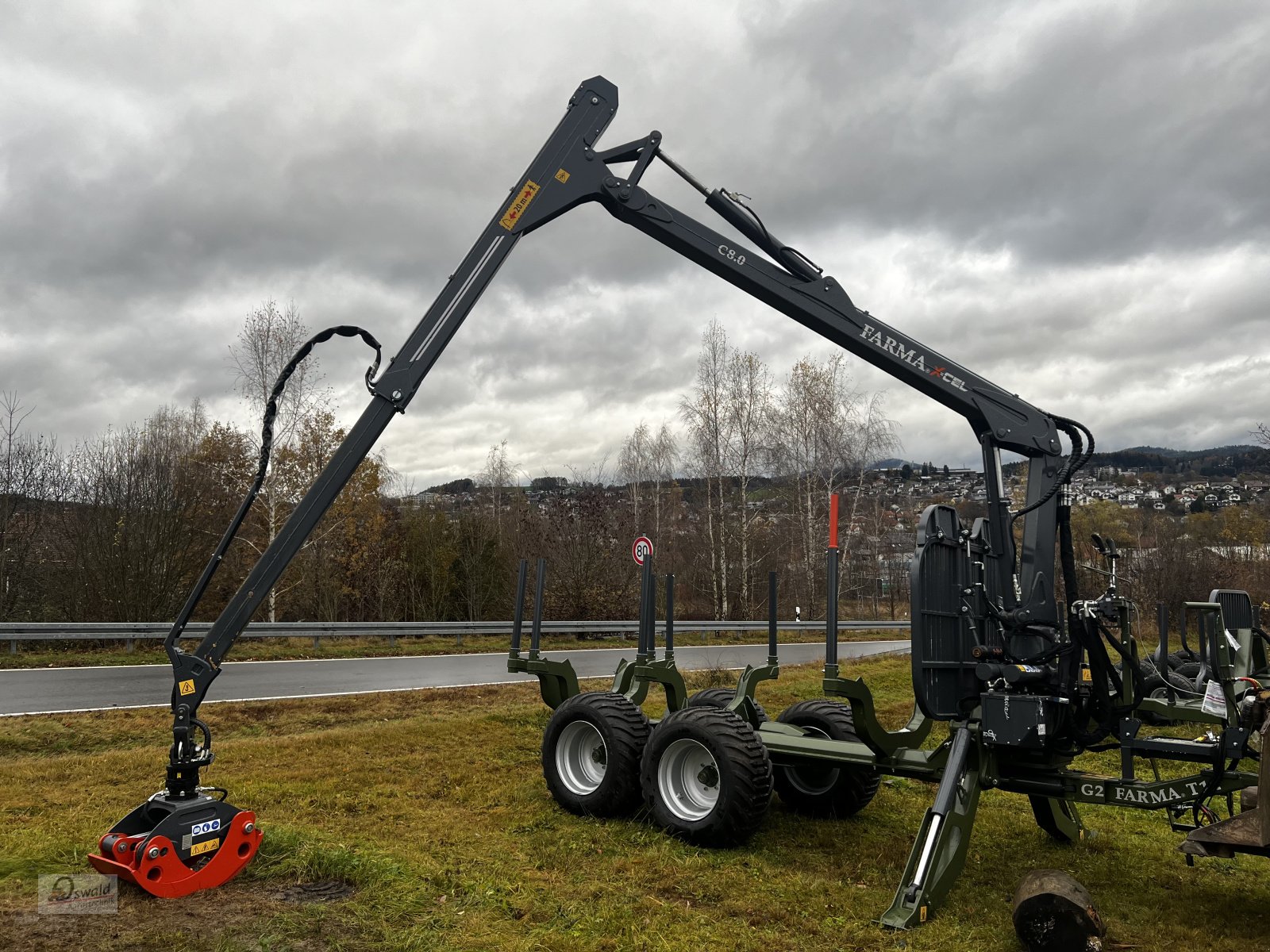 Rückewagen & Rückeanhänger des Typs Farma CT 8,0-12 G2 X-Cel Rückewagen, Neumaschine in Regen (Bild 1)