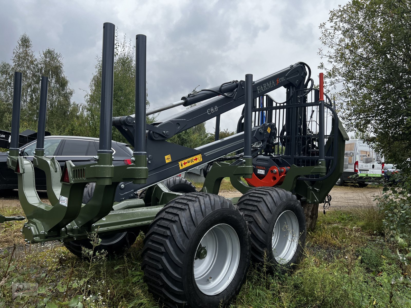 Rückewagen & Rückeanhänger typu Farma CT 8,0-12 X-CEL, Neumaschine v Regen (Obrázek 3)