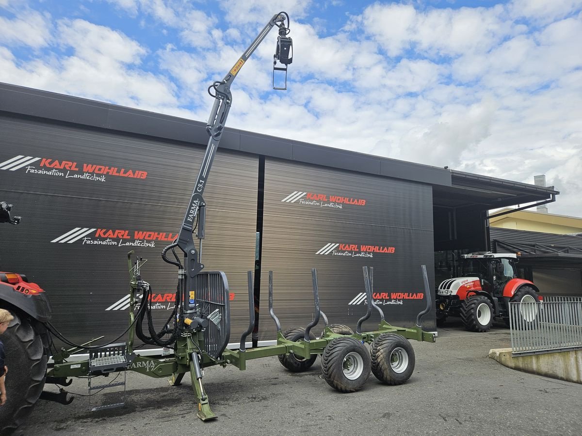 Rückewagen & Rückeanhänger del tipo Farma T7 mit Kran C 5.1, Gebrauchtmaschine en Sulzberg (Imagen 5)