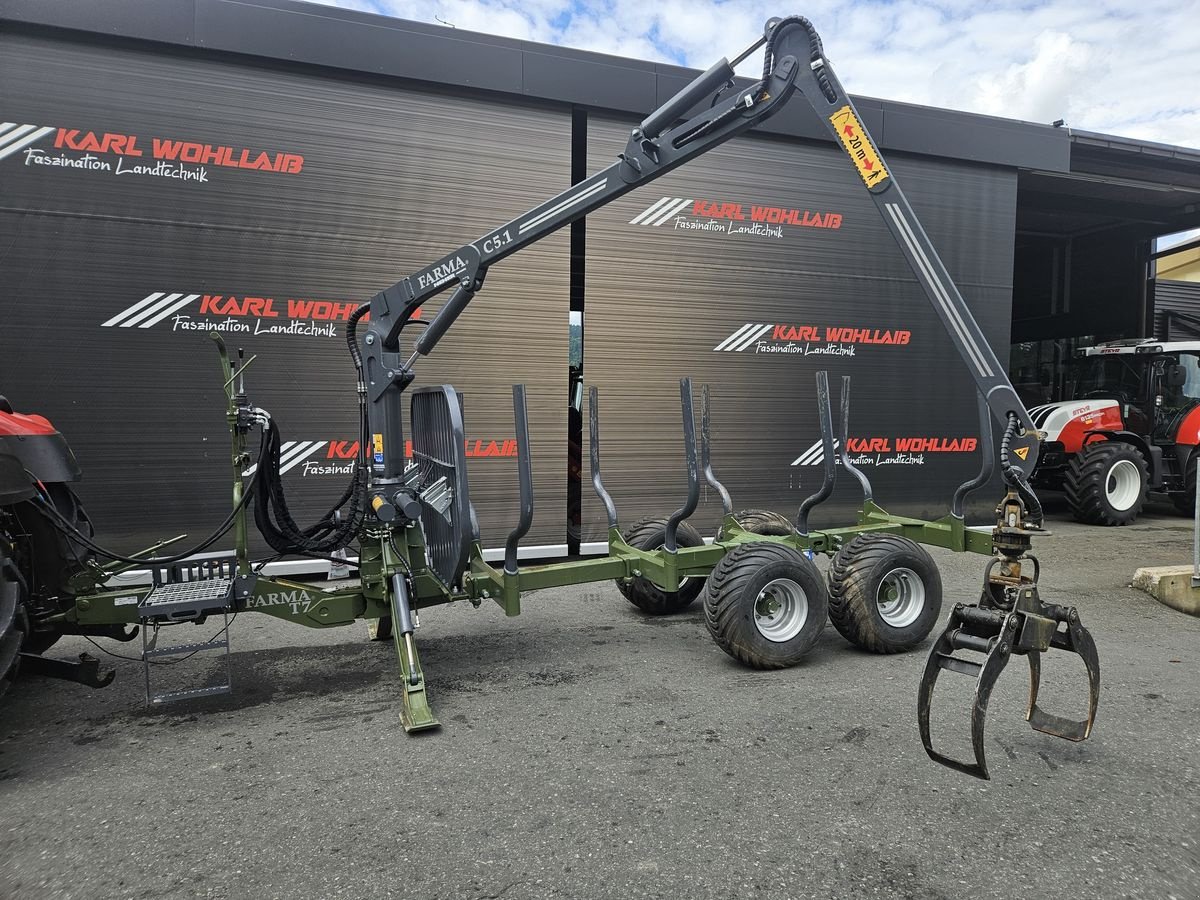 Rückewagen & Rückeanhänger del tipo Farma T7 mit Kran C 5.1, Gebrauchtmaschine en Sulzberg (Imagen 2)