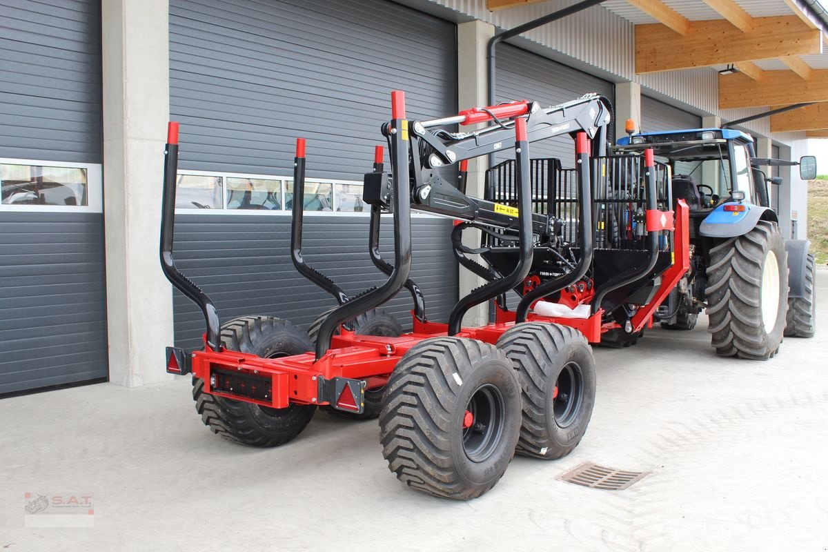 Rückewagen & Rückeanhänger van het type Farmi FT 11-CR 67-14 to Rückewagen-7,5m Kran, Neumaschine in Eberschwang (Foto 4)