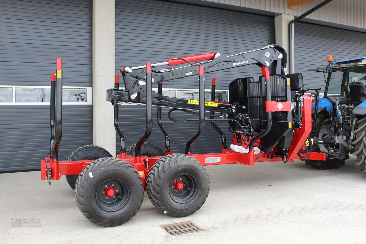 Rückewagen & Rückeanhänger van het type Farmi FT 11-CR 67-14 to Rückewagen-7,5m Kran, Neumaschine in Eberschwang (Foto 5)