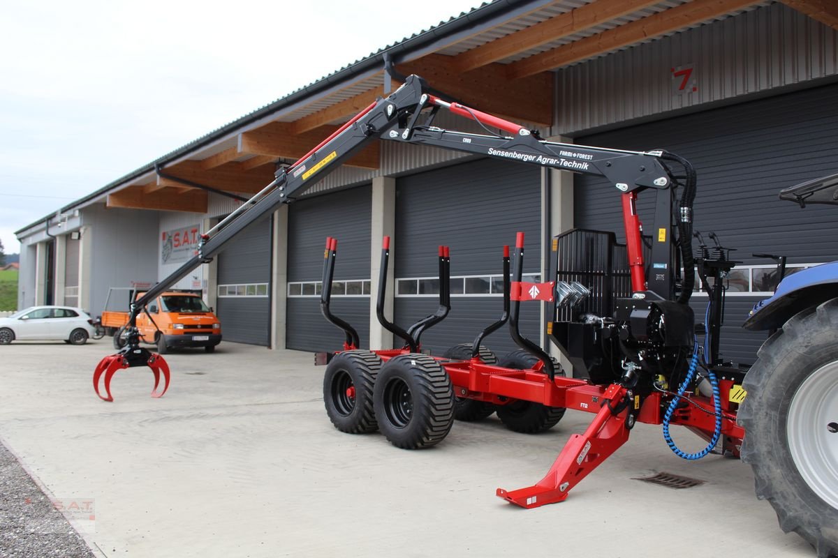 Rückewagen & Rückeanhänger van het type Farmi FT 12 2WD - CR89 - 9,0m Kran - Radantrieb BB250, Neumaschine in Eberschwang (Foto 11)