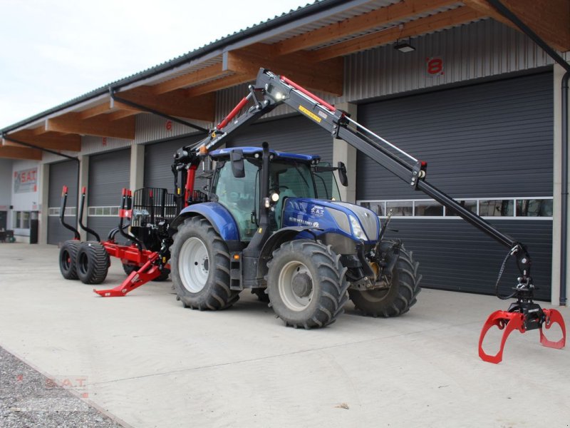 Rückewagen & Rückeanhänger del tipo Farmi FT 12 2WD - CR89 - 9,0m Kran - Radantrieb BB250, Neumaschine In Eberschwang