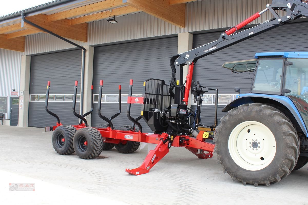 Rückewagen & Rückeanhänger del tipo Farmi FT 12 mit CR 69 Kran - 8,5m - 14,5 Tonnen, Neumaschine In Eberschwang (Immagine 29)