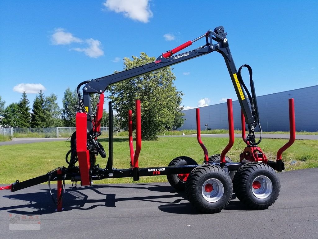 Rückewagen & Rückeanhänger del tipo Farmi Rückewagen 11,5 to-7,00 m Kran, Neumaschine In Eberschwang (Immagine 2)