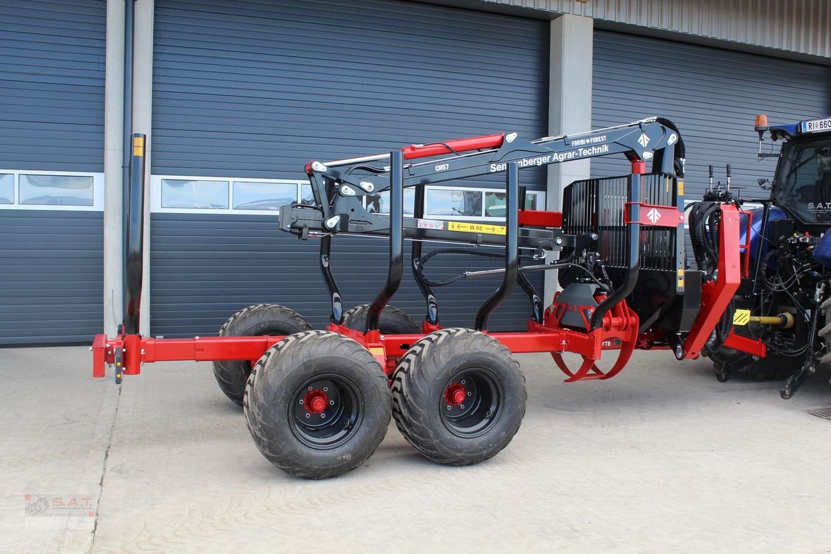 Rückewagen & Rückeanhänger del tipo Farmi Rückewagen 11,5 to-7,00 m Kran, Neumaschine In Eberschwang (Immagine 5)