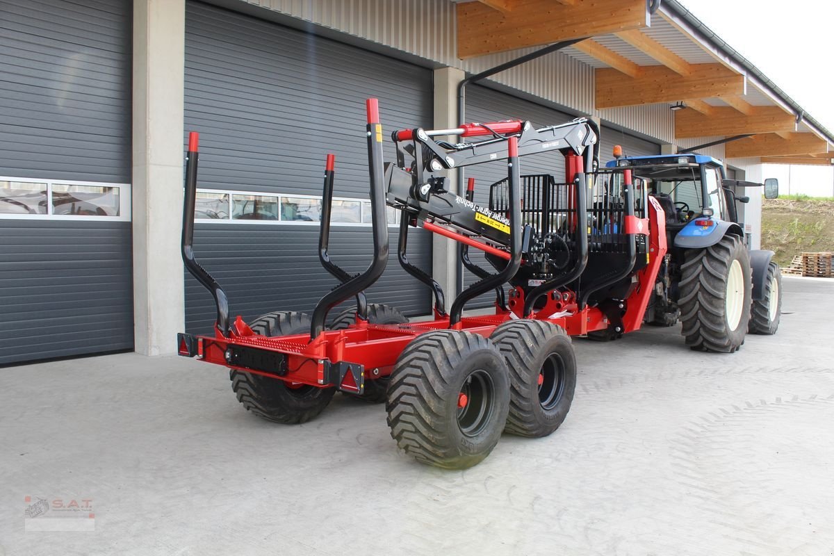 Rückewagen & Rückeanhänger del tipo Farmi Rückewagen 14,5 Tonnen - 8,5 m Kran, Neumaschine In Eberschwang (Immagine 3)