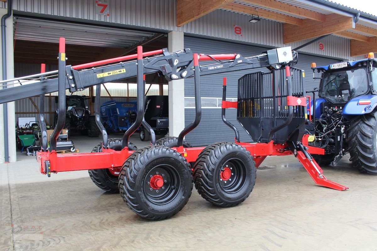 Rückewagen & Rückeanhänger of the type Farmi Rückewagen 17 to-9m Kran- Black Bruin, Neumaschine in Eberschwang (Picture 7)