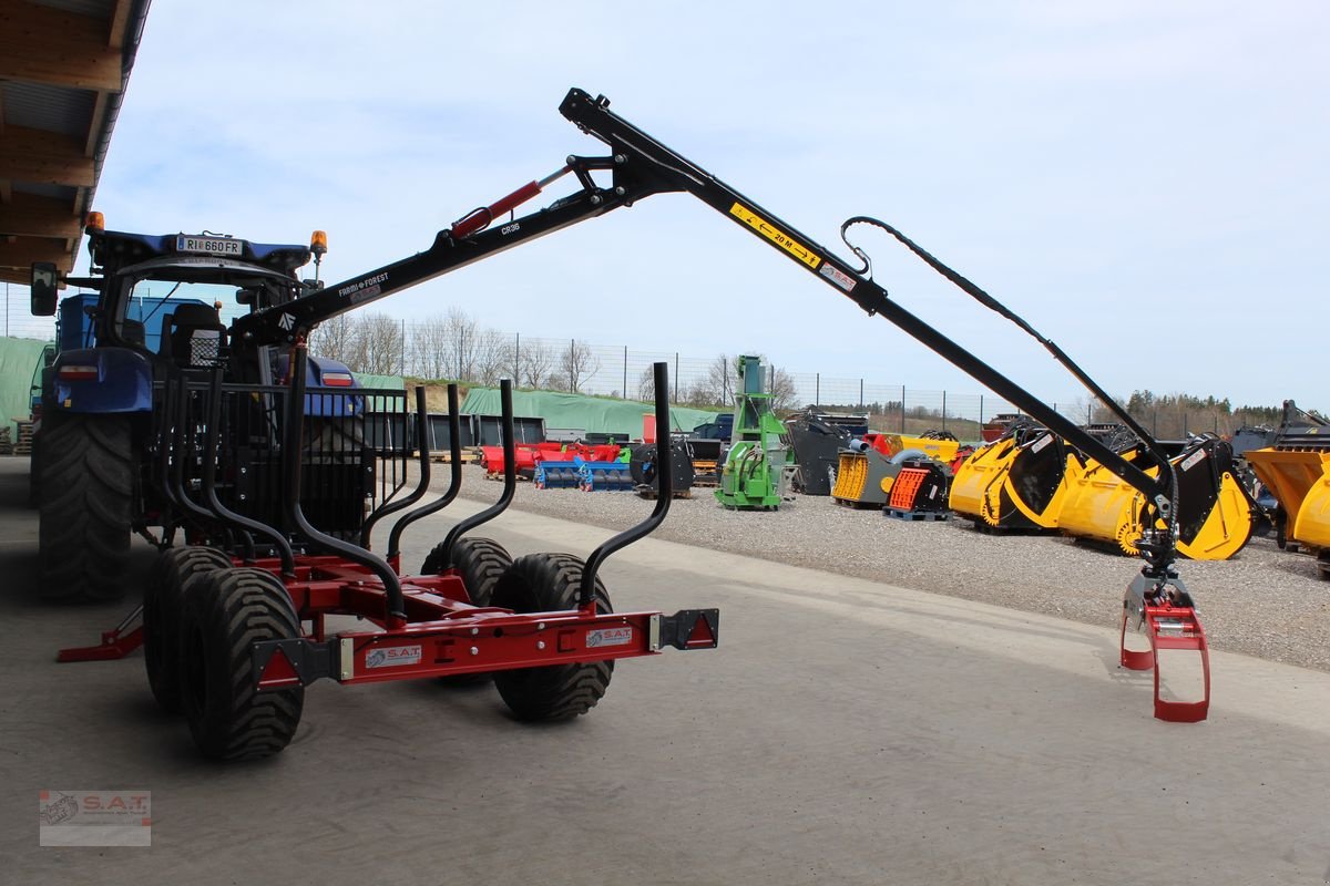 Rückewagen & Rückeanhänger van het type Farmi Rückewagen 9,0to-6,30m Kran-NEU, Neumaschine in Eberschwang (Foto 12)