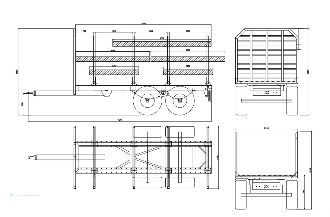 Rückewagen & Rückeanhänger typu Grabmeier Holz Transportanhänger, Gebrauchtmaschine v Reisbach (Obrázek 15)