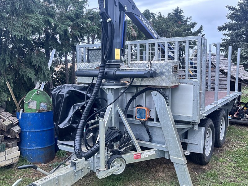 Rückewagen & Rückeanhänger tip HWR Anhängerbau 3 seitenkipper mit Kran, Gebrauchtmaschine in Schlieben (Poză 1)