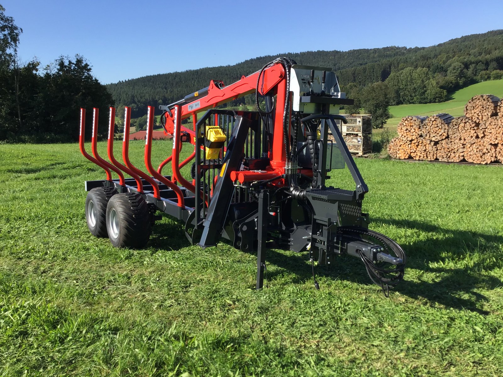 Rückewagen & Rückeanhänger типа Hydrofast H11 14,5t 7,5m Kran 550kg Hubkraft Druckluft, Neumaschine в Schwarzenfeld (Фотография 8)