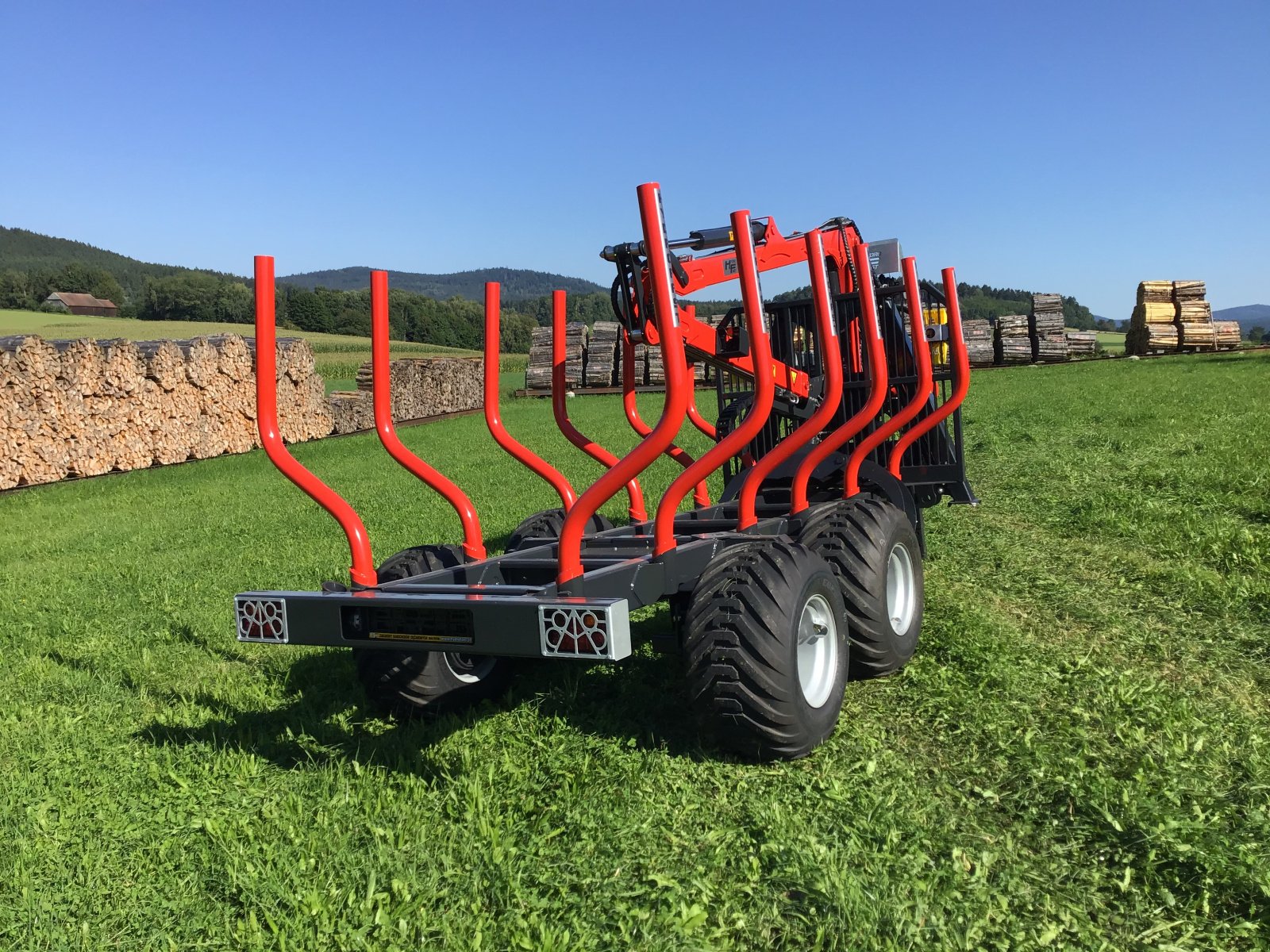 Rückewagen & Rückeanhänger tip Hydrofast H11 14,5t 7,5m Kran 550kg Hubkraft Druckluft, Neumaschine in Schwarzenfeld (Poză 4)