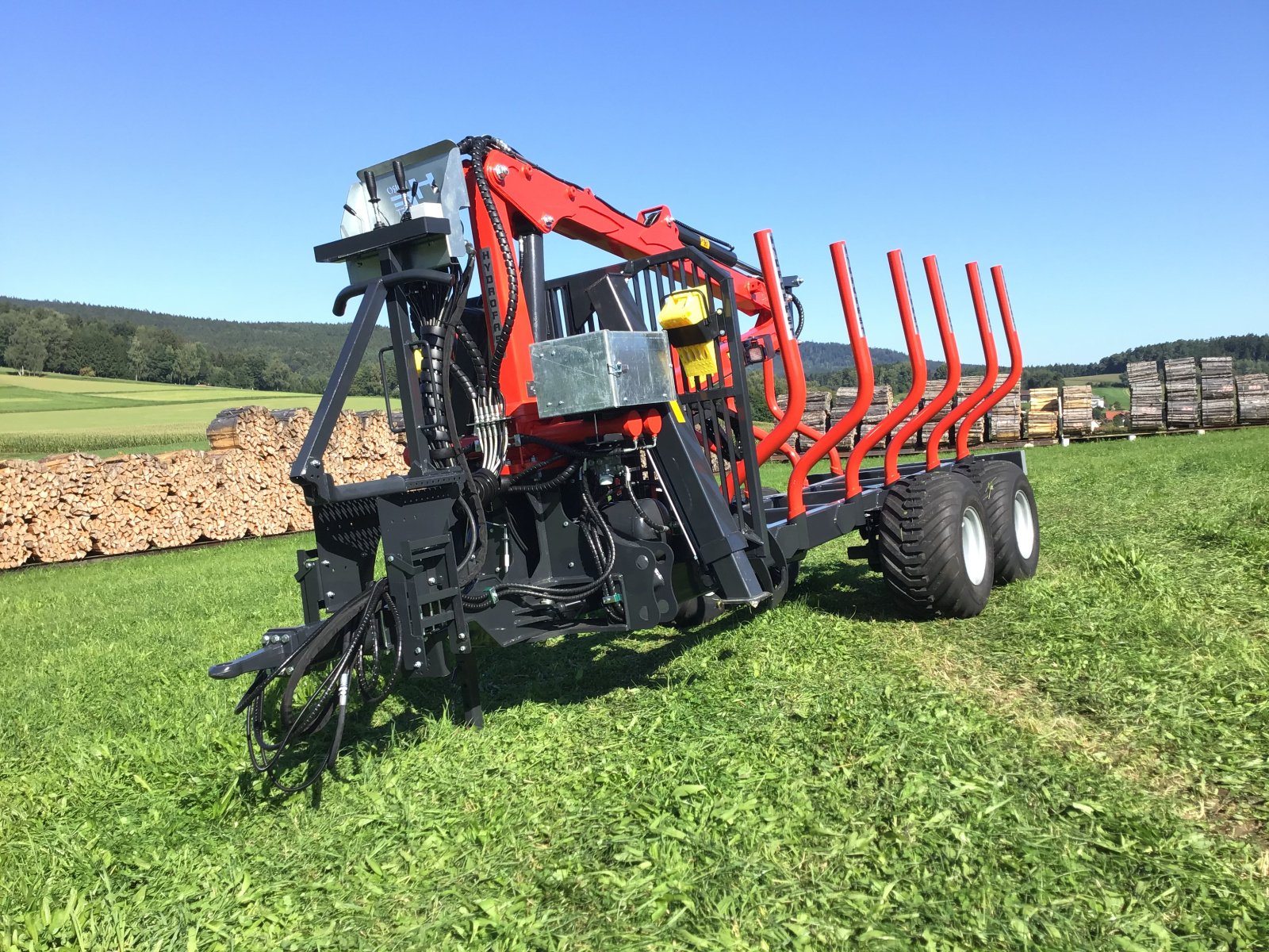 Rückewagen & Rückeanhänger typu Hydrofast H11 14,5t 7,5m Kran 550kg Hubkraft Druckluft, Neumaschine v Schwarzenfeld (Obrázok 20)