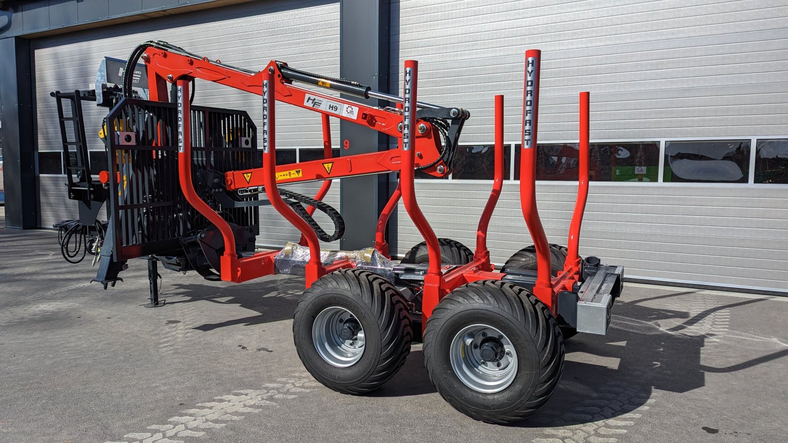 Rückewagen & Rückeanhänger van het type Hydrofast H9 11,5t 7,5m Kran 550kg Hubkraft Druckluft, Neumaschine in Schwarzenfeld (Foto 19)