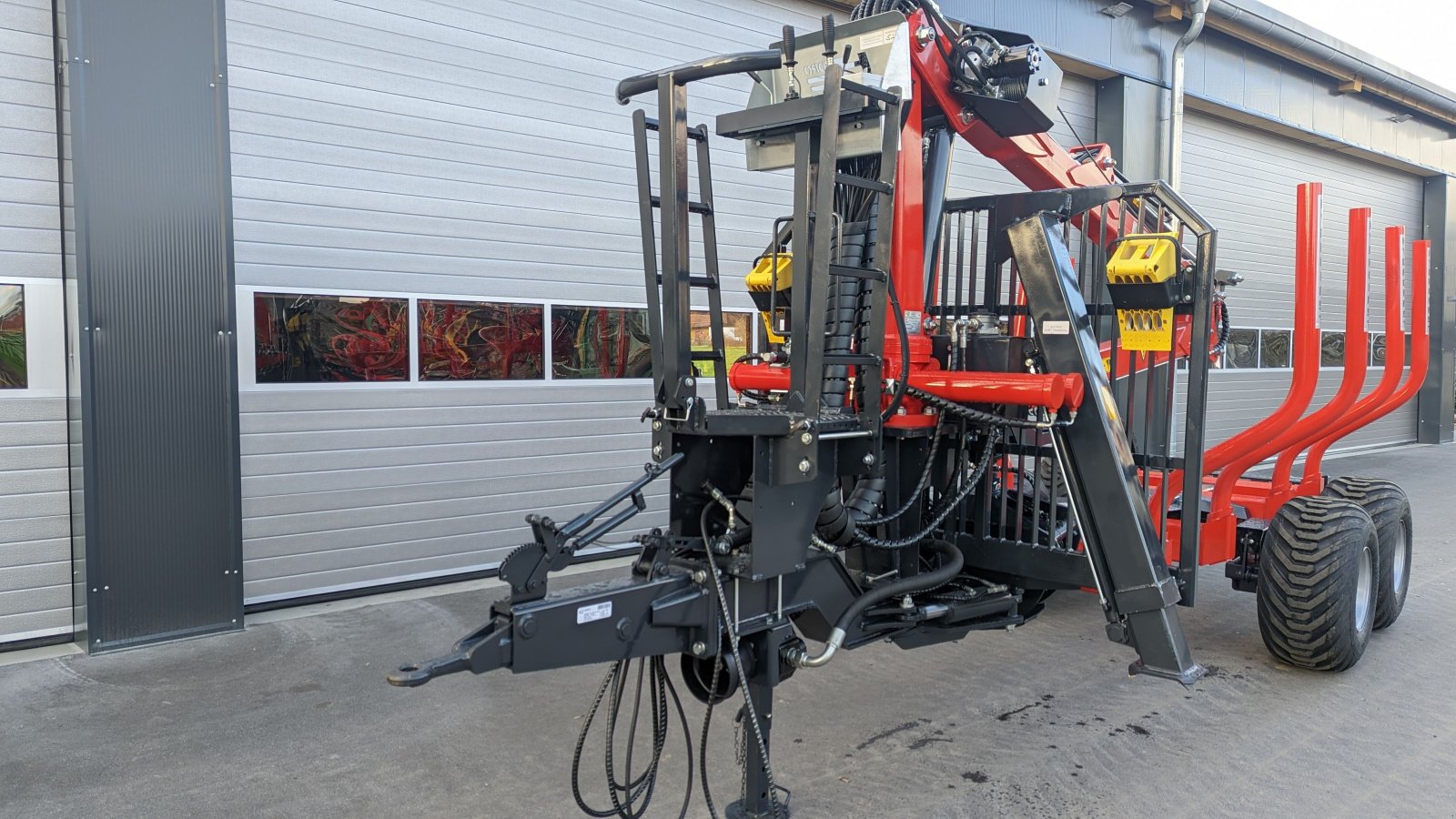 Rückewagen & Rückeanhänger van het type Hydrofast H9 7,5m Kran 550kg Hubkraft Hydraulische Auflaufbremse sofort verfügbar, Neumaschine in Schwarzenfeld (Foto 3)