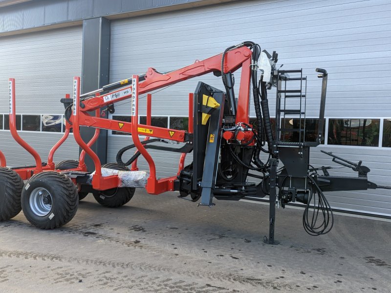 Rückewagen & Rückeanhänger des Typs Hydrofast H9 7,5m Kran 550kg Hubkraft Hydraulische Auflaufbremse sofort verfügbar, Neumaschine in Schwarzenfeld