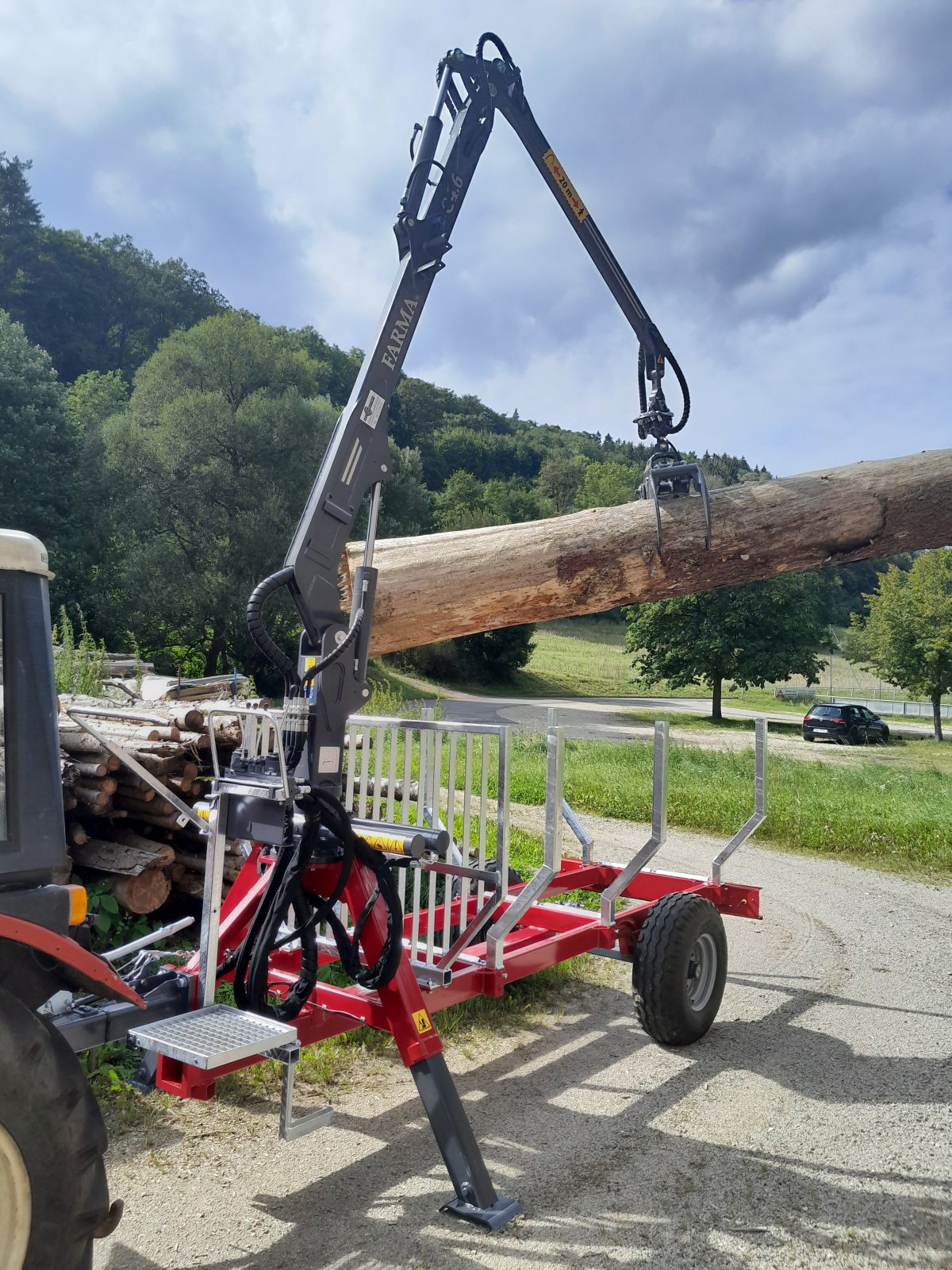 Rückewagen & Rückeanhänger Türe ait Kratzer Forstmaschinen RW6000, Neumaschine içinde Happurg - Föhrenbach (resim 4)