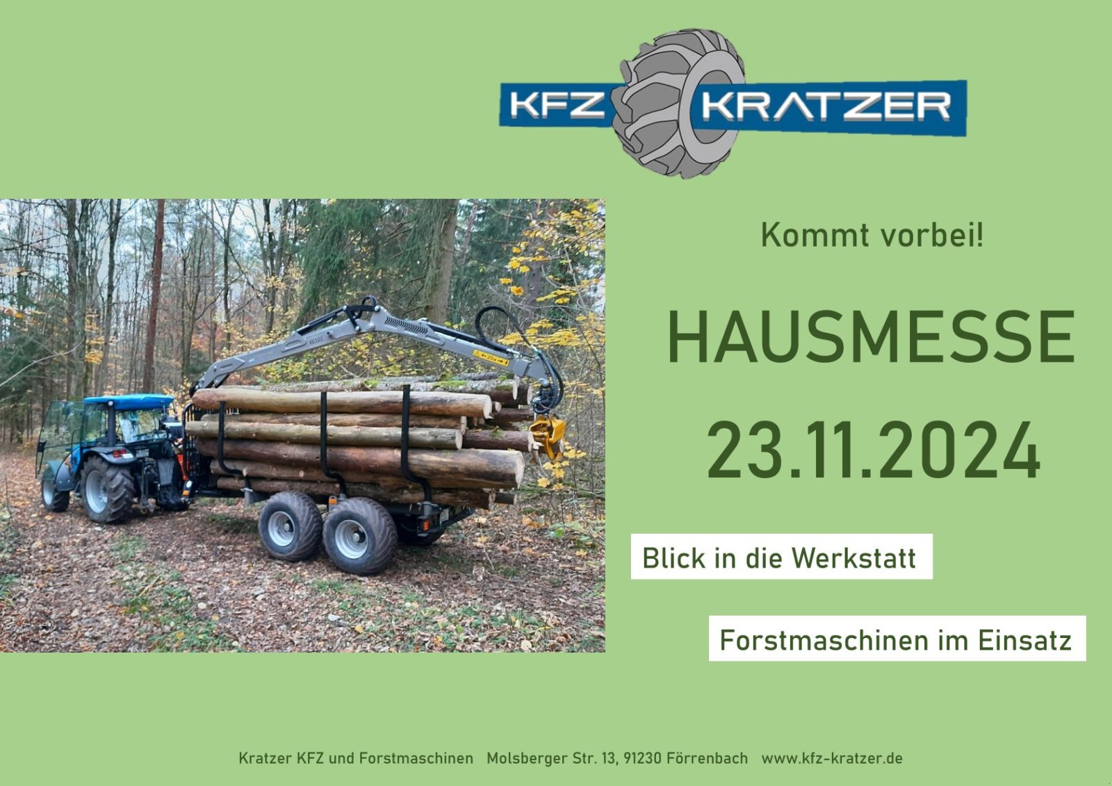 Rückewagen & Rückeanhänger des Typs Kratzer Forstmaschinen RW6000, Neumaschine in Happurg - Föhrenbach (Bild 1)