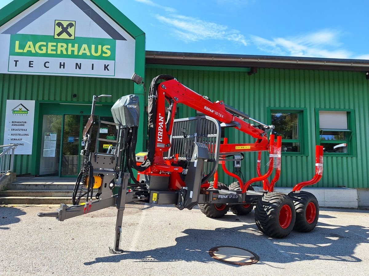 Rückewagen & Rückeanhänger del tipo Krpan GP 10 DF mit Forstkran GD 7,6 K, hydr. Bremse, Gebrauchtmaschine en Bergheim (Imagen 1)