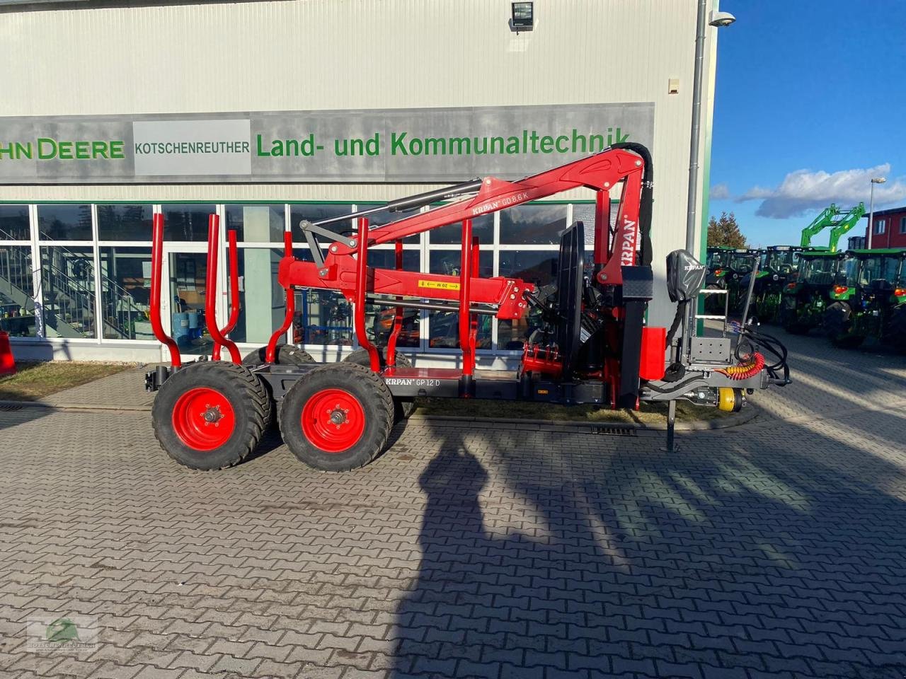 Rückewagen & Rückeanhänger typu Krpan GP 12 D mit Kran 8,6K, Neumaschine v Münchberg (Obrázek 1)