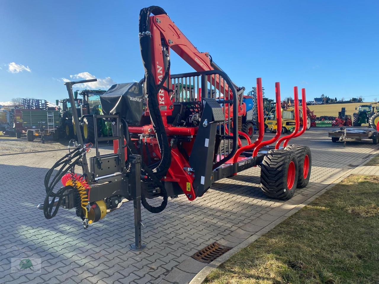 Rückewagen & Rückeanhänger del tipo Krpan GP 12 D mit Kran 8,6K, Neumaschine en Münchberg (Imagen 4)