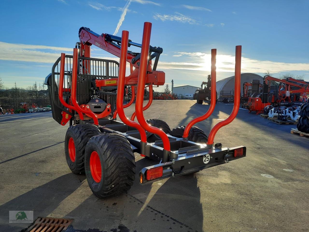 Rückewagen & Rückeanhänger tipa Krpan GP 12 DF mit Kran 7,4k, Neumaschine u Steinwiesen (Slika 3)