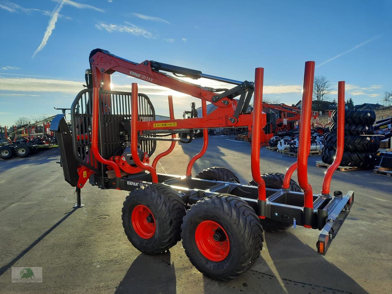 Rückewagen & Rückeanhänger tipa Krpan GP 12 DF mit Kran 7,4k, Neumaschine u Steinwiesen (Slika 4)