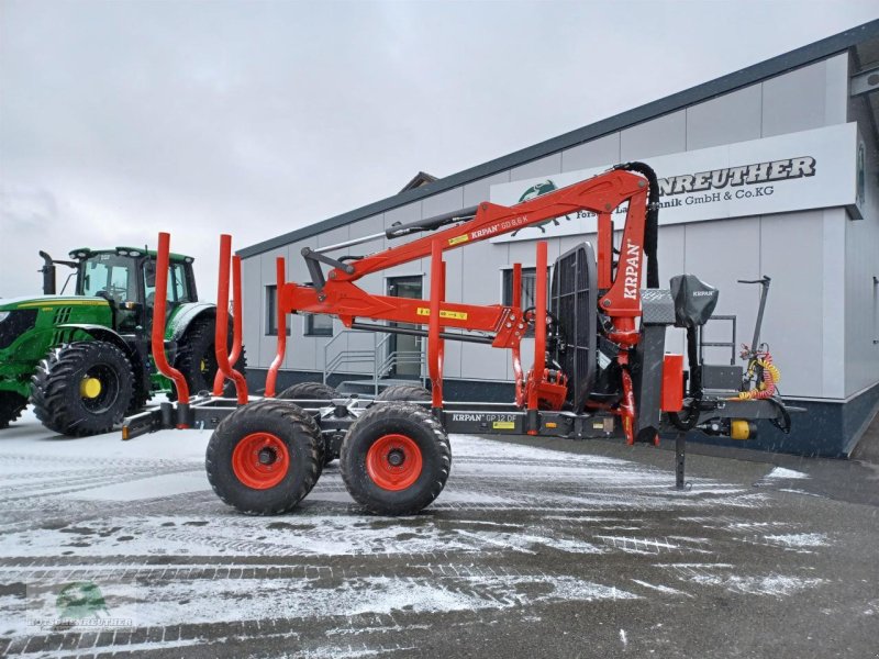 Rückewagen & Rückeanhänger typu Krpan GP 12 DF mit Kran 8,6k, Neumaschine w Steinwiesen (Zdjęcie 1)